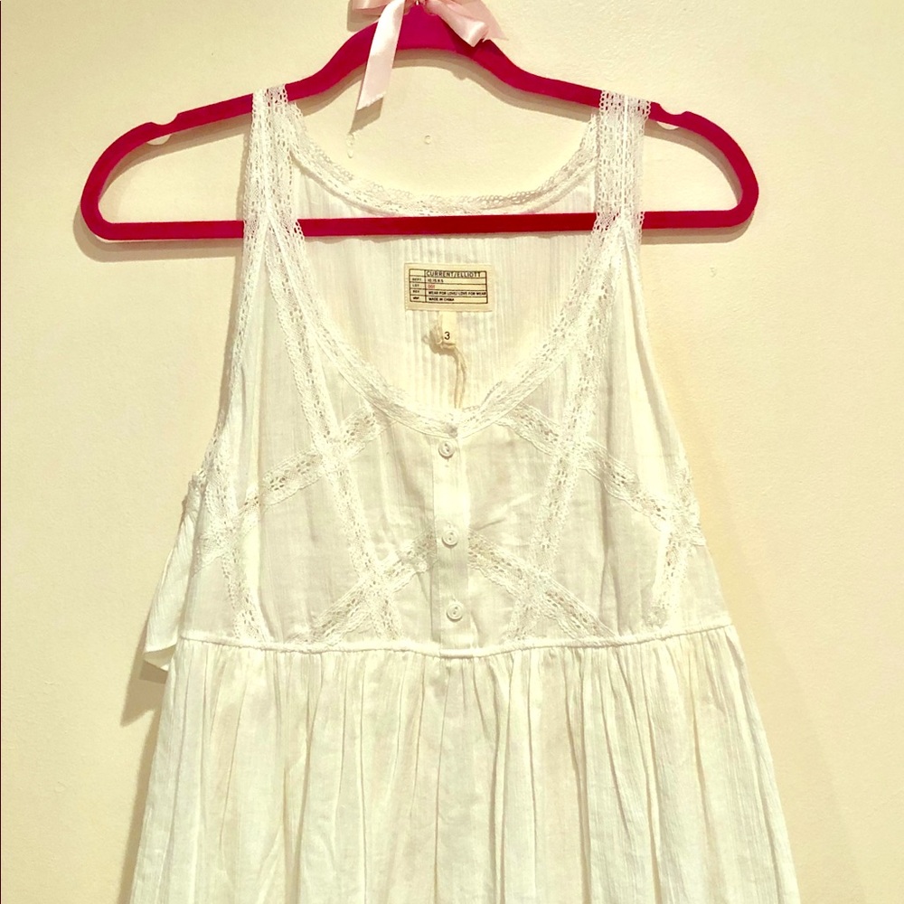 Current Elliott lace trim top